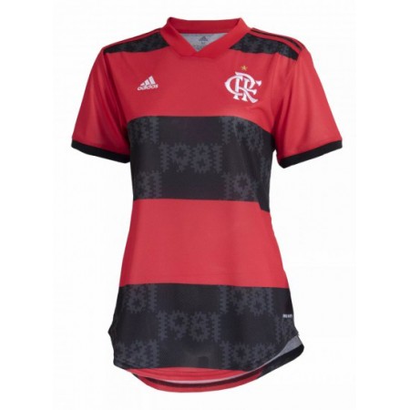 Billiga Fotbollströjor CR Flamengo Dam Hemma tröja 2021/22 Kortärmad